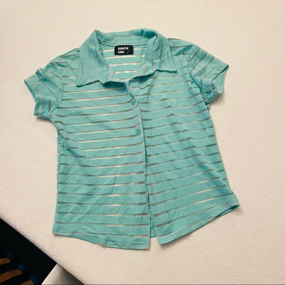 Turquoise Blouse - Picture 2 of 5